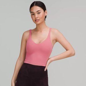 lulumen Align Cropped Tank Top in Pink Blossom